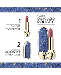 Guerlain Limited Edition Blooming Denim Rouge G Customizable Lipstick Case
