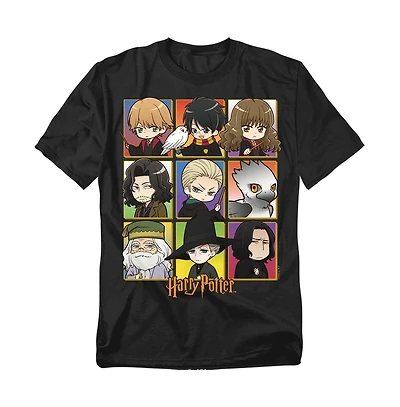Harry Potter Men's Anime Squares T Shirt