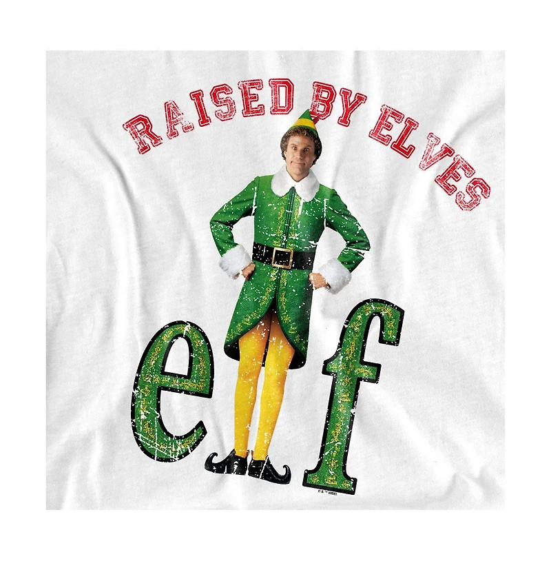 Elf Men's Christmas Raised By Elves T Shirt