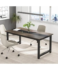 Tribesigns 63" Executive Desk, Large Office Computer Desk with Thicken Frame, Modern Simple Workstation Business Furniture