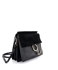 Pre-Owned Chloe Medium Faye Shoulder Bag Leather