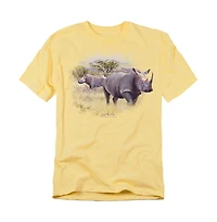 Wild Wings Men's Wildlife Rhino T Shirt