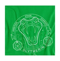 Harry Potter Men's Slytherin Line Art Badge T Shirt