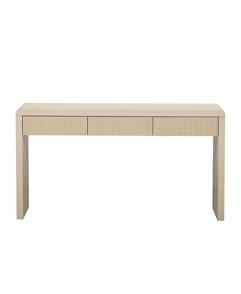 Streamdale Furniture Rustic Console Table - Fluted Drawers
