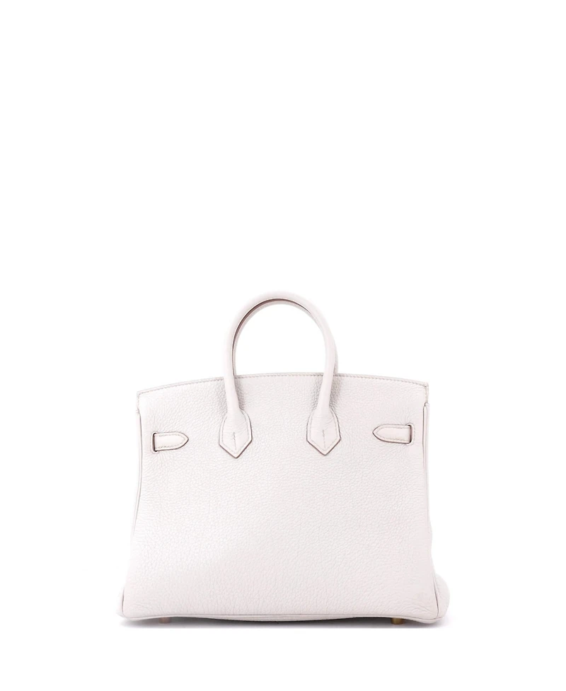 Pre-Owned HERMES Birkin 25 Handbag Light Togo with Gold Hardware