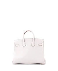 Pre-Owned HERMES Birkin 25 Handbag Light Togo with Gold Hardware