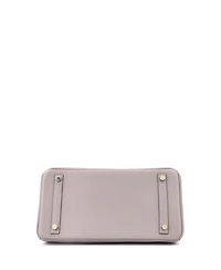 Pre-Owned HERMES Birkin 30 Handbag Grey Novillo with Gold Hardware