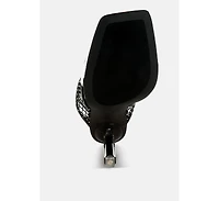 Salween Clear Embellished Square Toe Heels