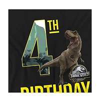 Jurassic Park Men's World 4th Birthday T-Rex T Shirt