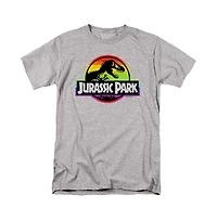 Jurassic Park Men's Rainbow Logo T Shirt