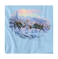 Wild Wings Men's Wildlife Battling Bulls T Shirt