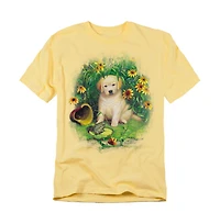 Wild Wings Men's Wildlife A Prince Perhaps Yellow Lab T Shirt