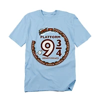 Harry Potter Men's Platform 9 34 Hogwart Railways T Shirt