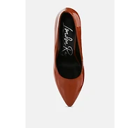 Cuddles Patent Faux Leather Platform Stiletto Pumps