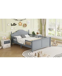 Streamdale Furniture Kids Full Size Wood Platform Bed
