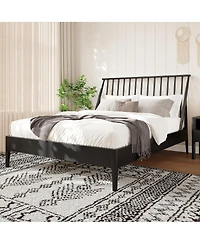 Streamdale Furniture Solid Bamboo Spindle Bohemian Mid-Century Modern