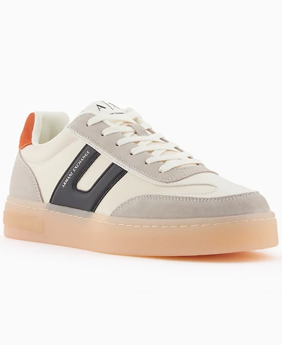 A|X Armani Exchange Men's Suede London Lace-Up Sneakers