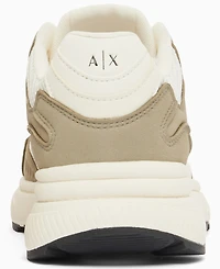 A|X Armani Exchange Men's Microsuede Lucky Sneakers