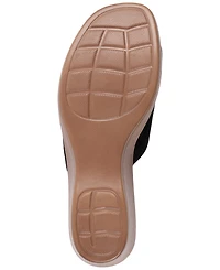 Gc Shoes Women's Jenna Floral Slip-On Wedge Sandals