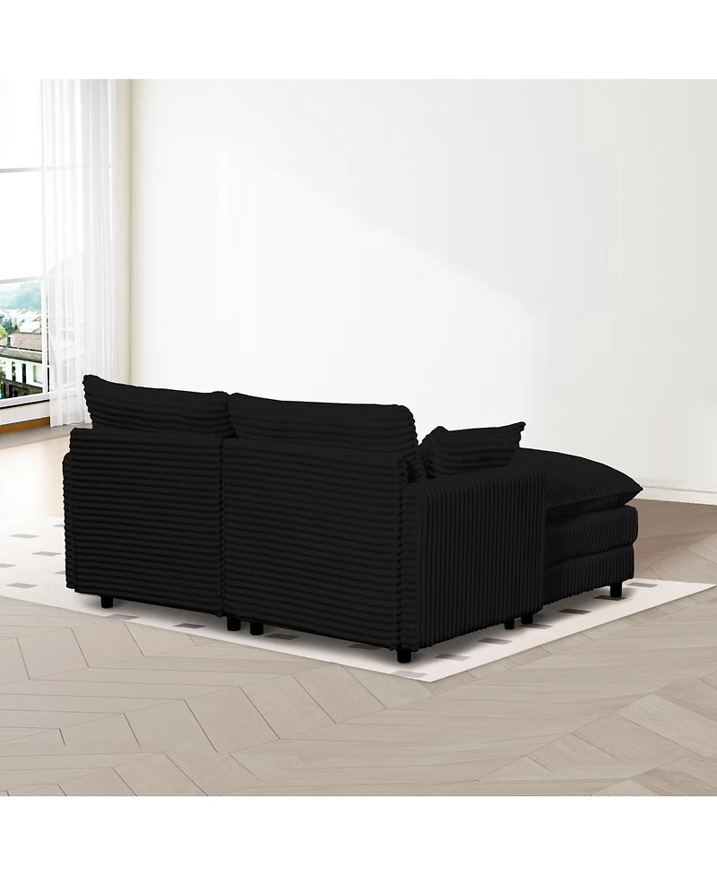 Streamdale Furniture Streamdale Seven-piece sofa set with console, coffee table & pillows for spacious rooms