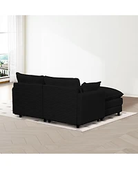 Streamdale Furniture Streamdale Seven-piece sofa set with console, coffee table & pillows for spacious rooms