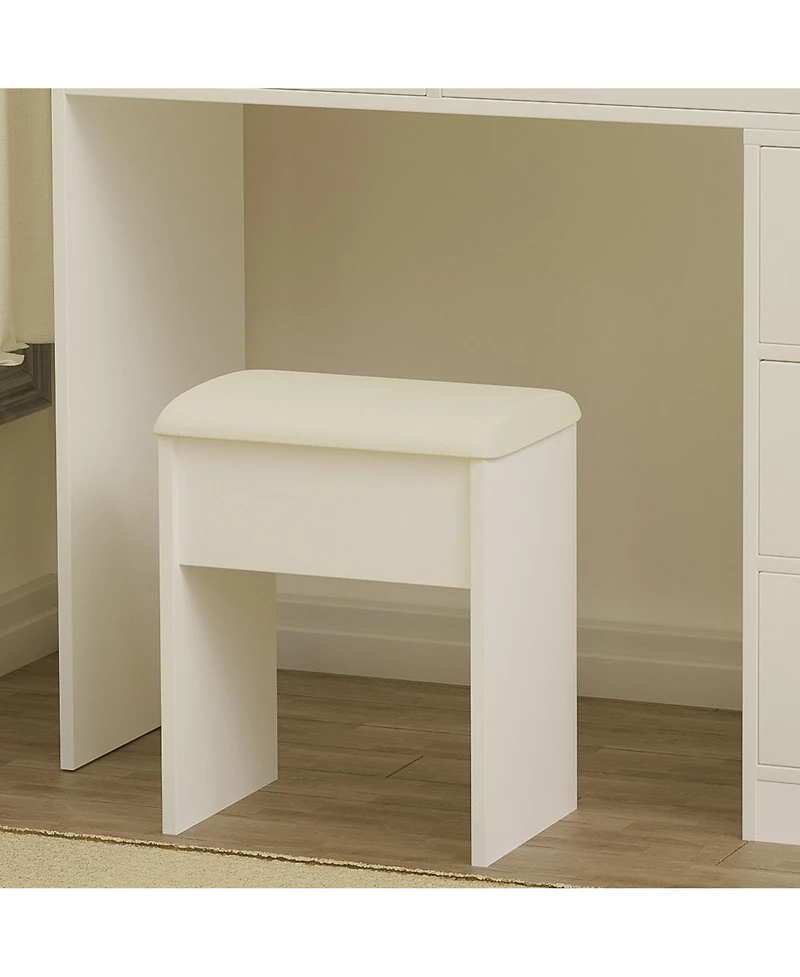 Streamdale Furniture Vanity Desk with Mirror, Lights