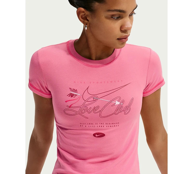 Nike Sportswear Women's Chill Knit Slim Short-Sleeved Cropped T-Shirt