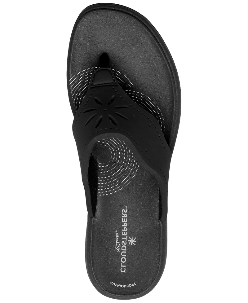 Clarks Women's Cloudsteppers Drift Daisy Slip-On Sandals