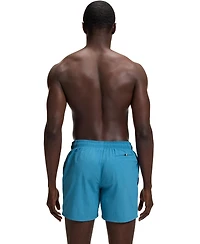 Boss by Hugo Men's Contrast-Logo Swim Shorts