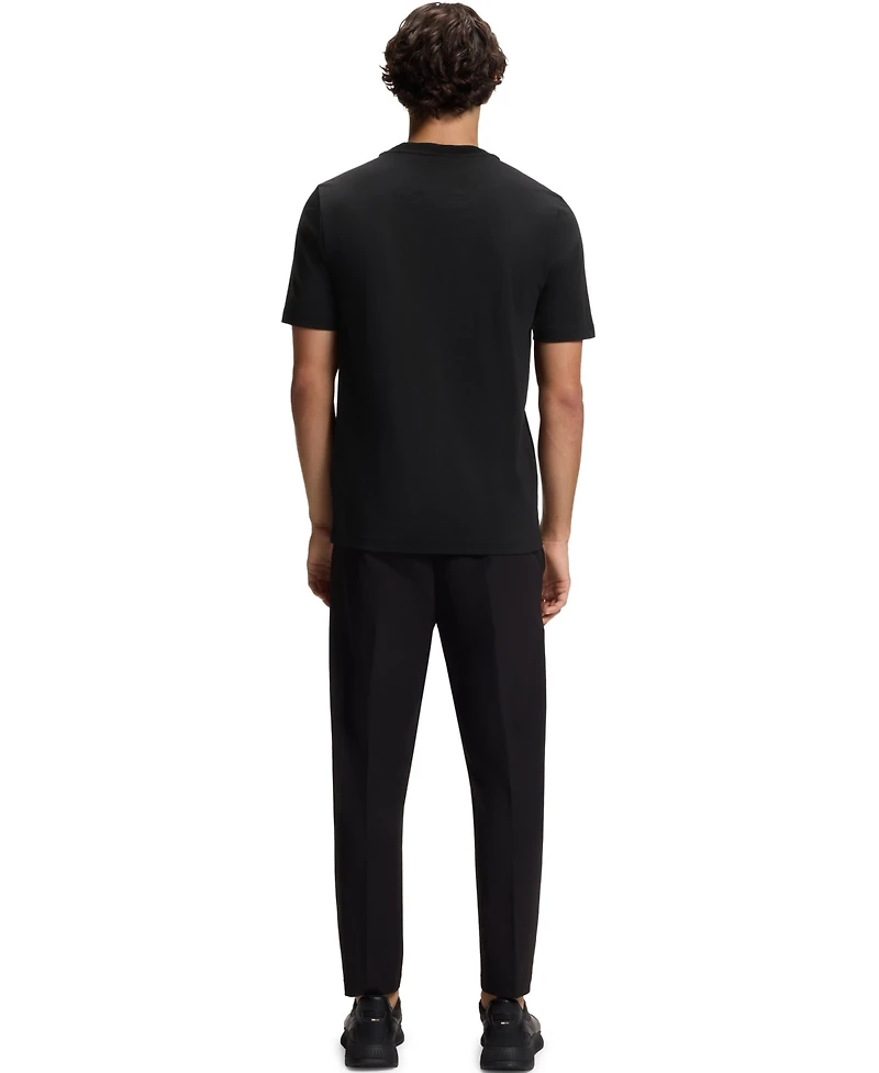 Boss by Hugo Men's Contrast Stripe Cotton T-Shirt