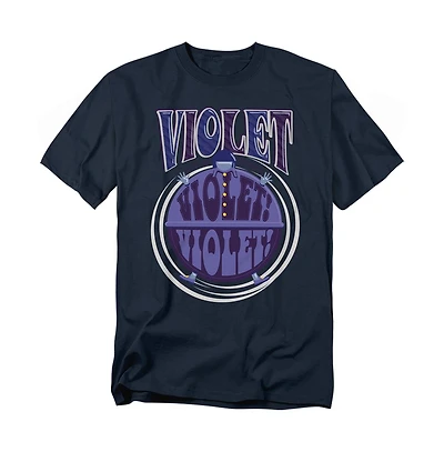 Willy Wonka & The Chocolate Factory Men's Violet Logo T Shirt