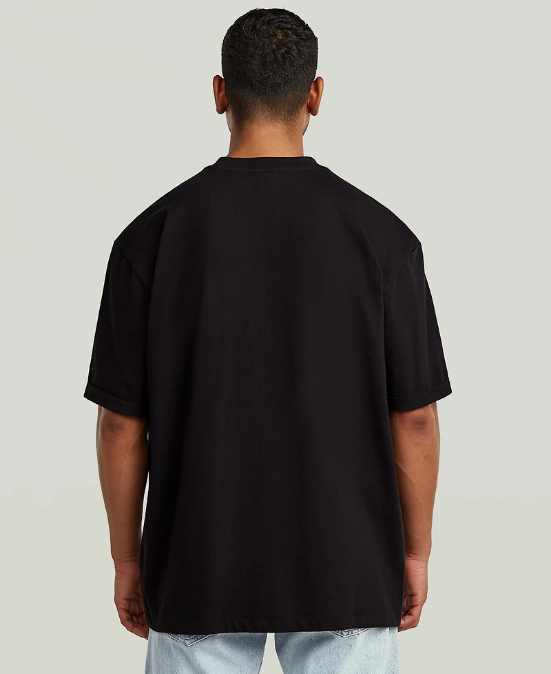 G-Star Raw Men's Multi Technique Graphic Crewneck T-Shirt