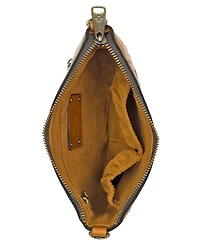 Patricia Nash Vintage Veg Tan Rose Tooled Small Laurina Crossbody Bag