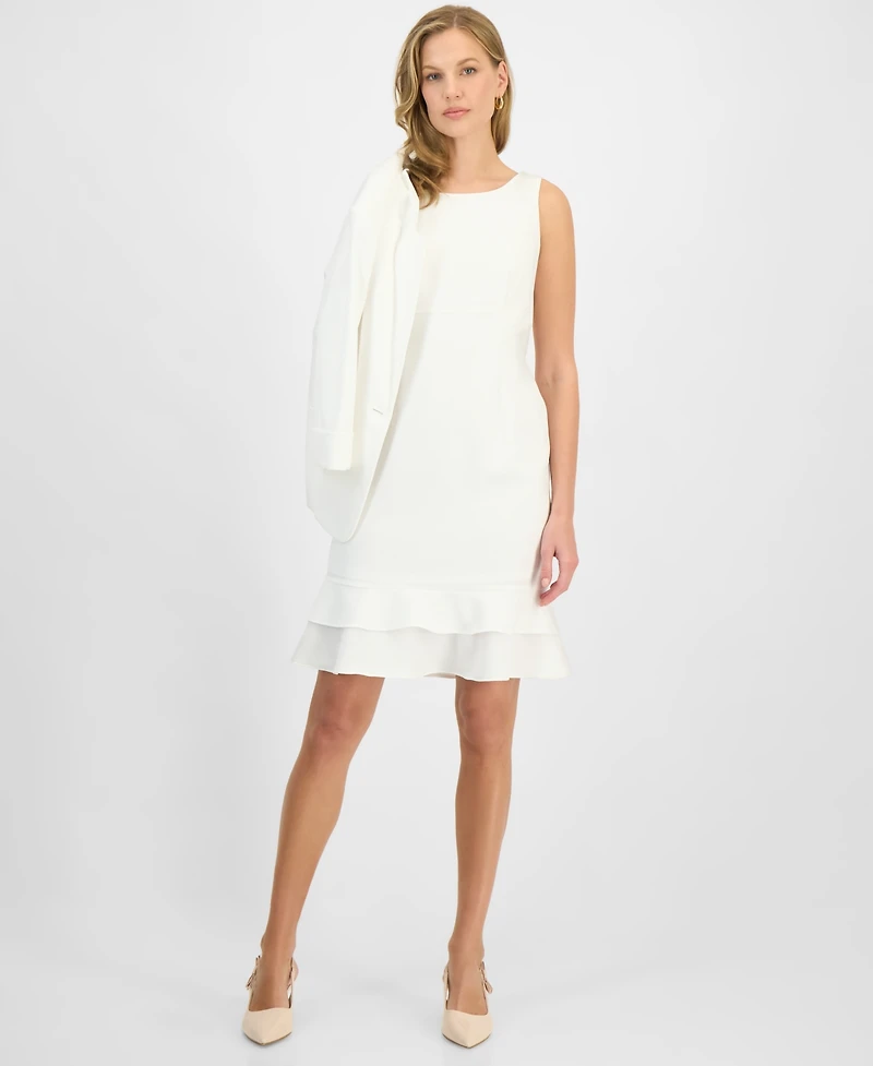 Kasper Women's Flared-Hem Sleeveless Sheath Dress, Regular & Petite