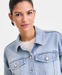 I.n.c. International Concepts Women's Cropped Denim Jacket