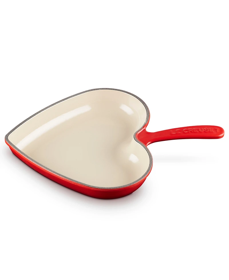 Le Creuset Enameled Cast Iron 2-Quart Traditional Heart Skillet