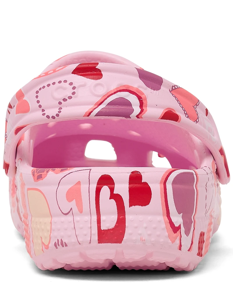Crocs Little Girls Hearts Classic Clogs from Finish Line