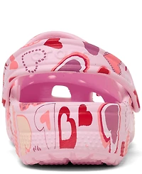Crocs Little Girls Hearts Classic Clogs from Finish Line