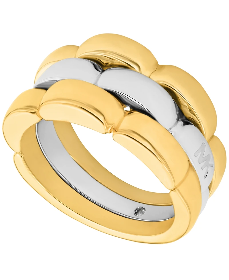 Michael Kors Two-Tone Link Ring