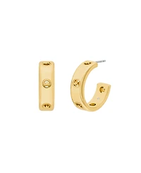 Michael Kors Logo Hoop Earrings