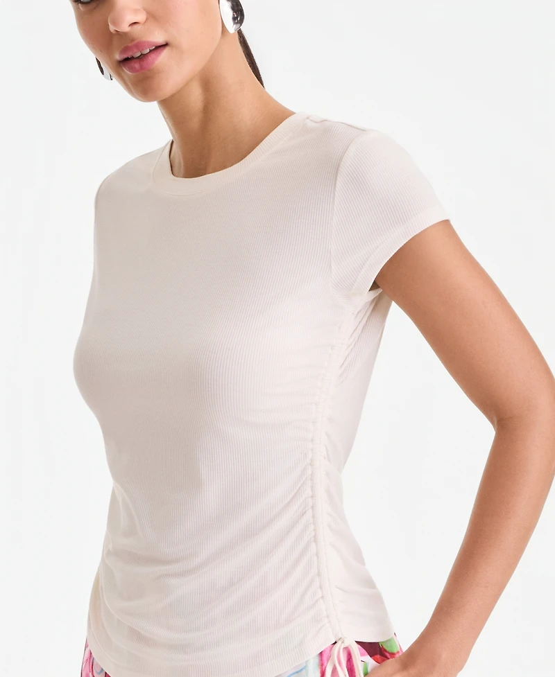 I.n.c. International Concepts Women's Side-Tie T-Shirt, Exclusively at Macy's