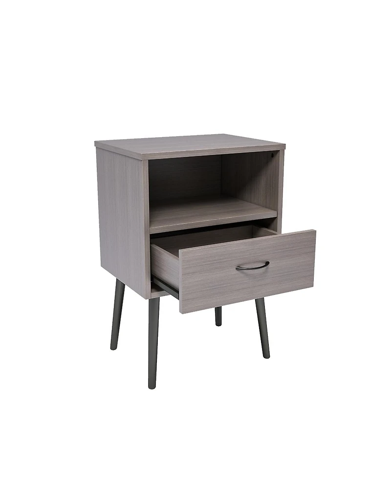 Streamdale Furniture Modern Nightstand Set with Storage Drawers & Shelves