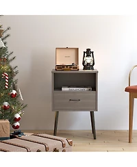 Streamdale Furniture Modern Nightstand Set with Storage Drawers & Shelves