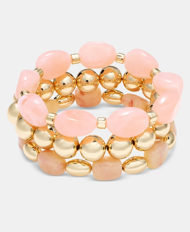 I.n.c. International Concepts 3-Pc. Set Beaded Stretch Bracelets, Macy's Exclusive