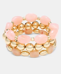 I.n.c. International Concepts 3-Pc. Set Beaded Stretch Bracelets, Macy's Exclusive