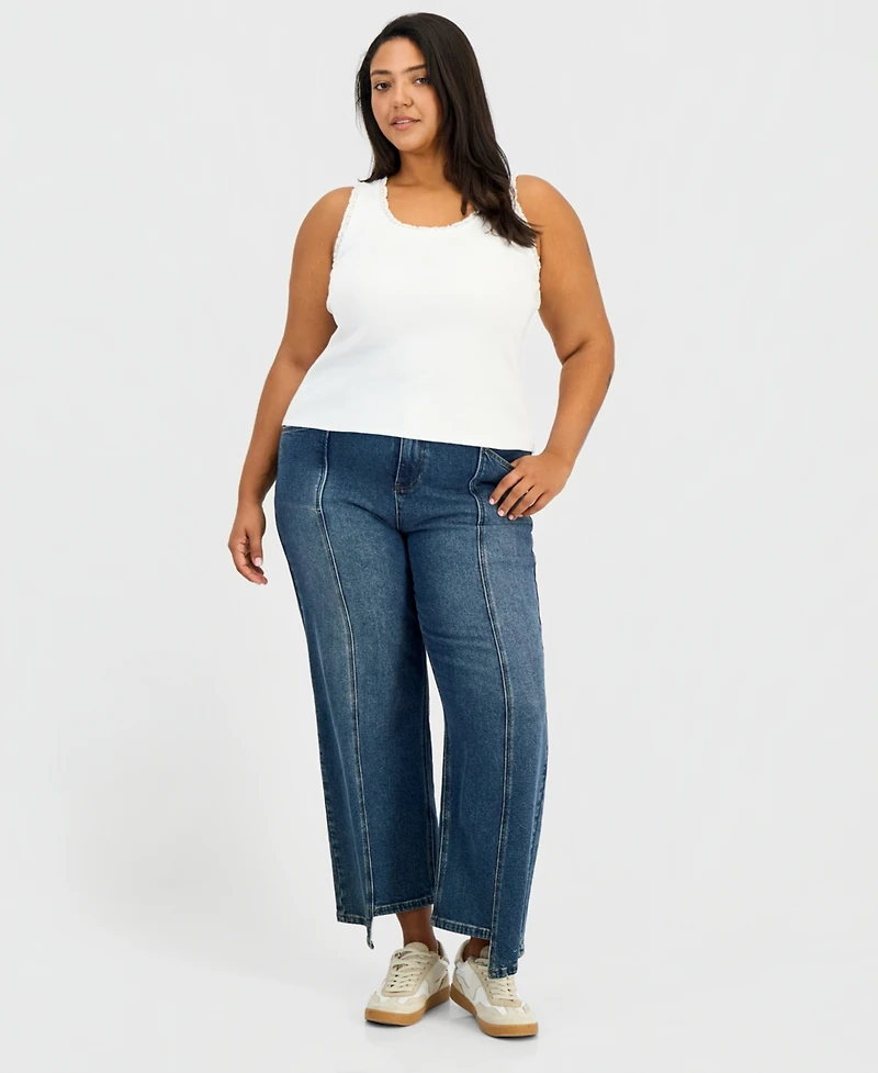 And Now This Trendy Plus Lace-Trim Tank Top, Macy's Exclusive