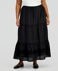 And Now This Trendy Plus Tie-Waist Maxi Skirt, Macy's Exclusive