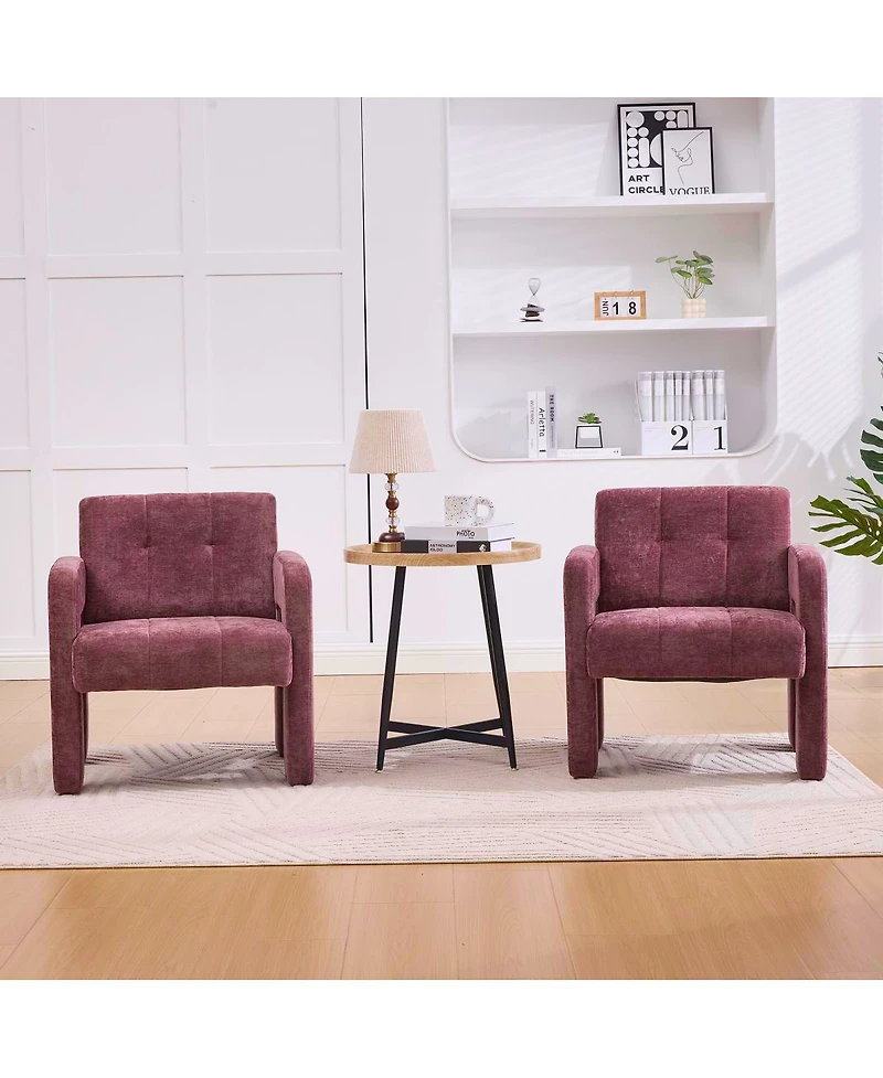 Streamdale Furniture Modern Minimalist Single Armchair for Living Room, Bedroom, Office