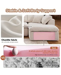 Streamdale Furniture Modern L-Shaped Sectional Sofa with Chaise Lounge