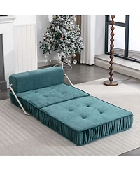 Streamdale Furniture Green Folding Sofa, Futon Sleeper Chair, Convertible Chair, Floor Couch & Mattress